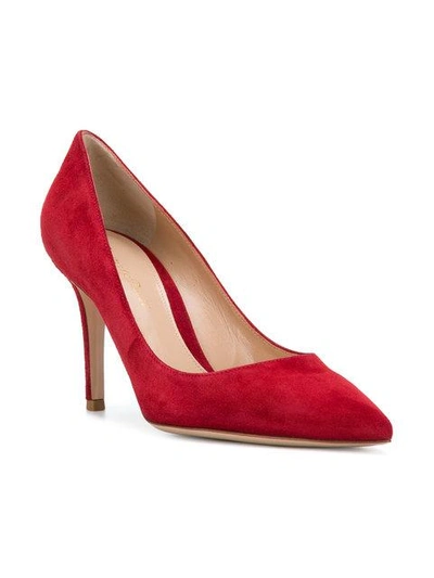 Shop Gianvito Rossi Pumps Mit Spitzer Kappe - Rot