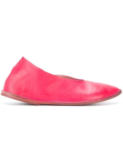 Shop Marsèll Pointed Ballerina Shoes In Pink