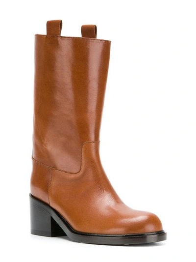 Shop A.f.vandevorst Pull-on Midi Boots In Brown