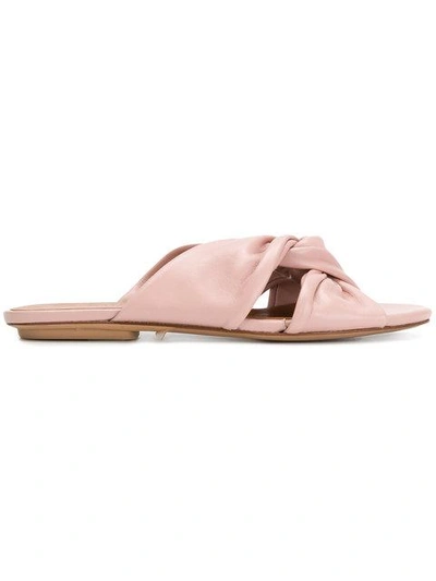 Shop Chie Mihara Bow Front Sandals - Pink