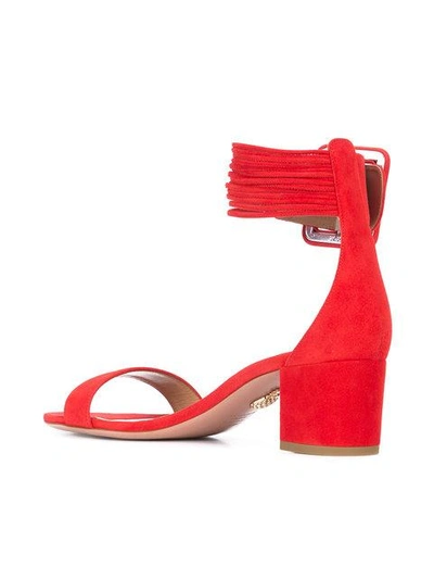 Shop Aquazzura Casablanca Sandals In Red