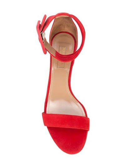 Shop Aquazzura Casablanca Sandals In Red