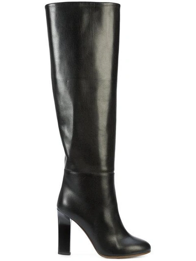 Shop Victoria Beckham Knee High Boots In Black