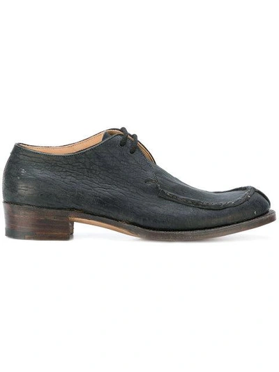 Shop Sebastian Tarek Hand Stitched Derby Shoe In Black