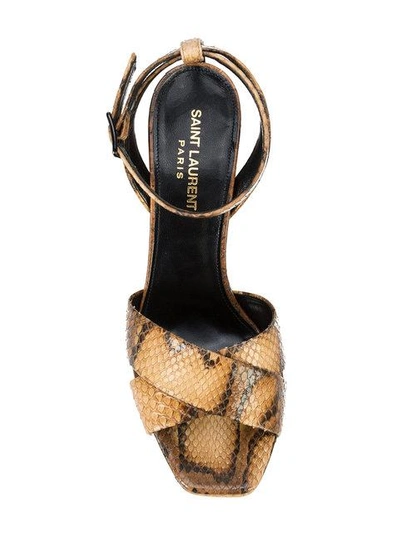 Shop Saint Laurent Farrah 80 Sandals