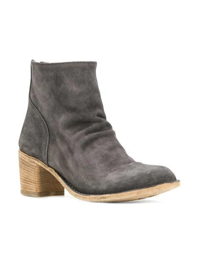 Shop Officine Creative Brushed Ankle Boots In Grey