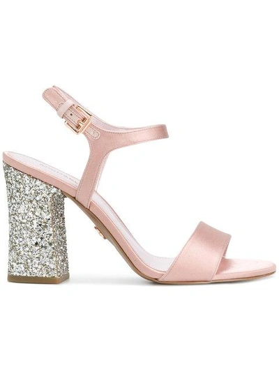 Shop Michael Michael Kors Tori Glitter-finished Sandals