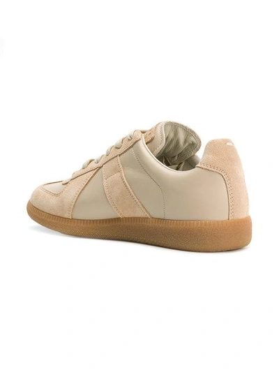 Shop Maison Margiela Colour Block Sneakers In Neutrals