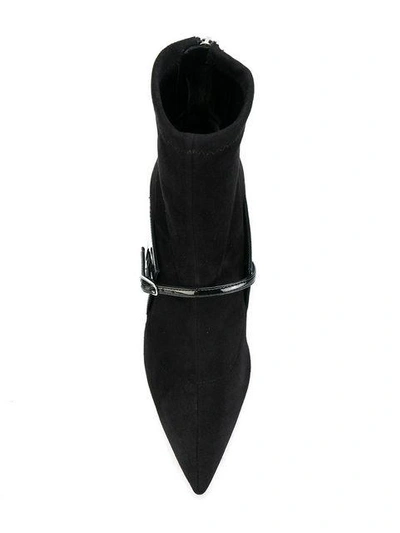 Shop Givenchy Pointed Fitted Ankle Boots In Black