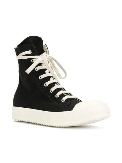 Shop Rick Owens Drkshdw Sneaker Boots In Black