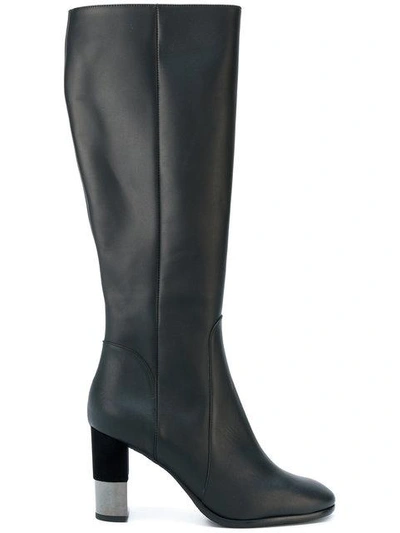 Shop Baldinini Knee Length Boots In Black