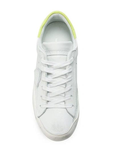 Shop Philippe Model Paris Lace-up Sneakers - White