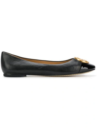 Tory Burch Chelsea Cap Toe Ballet Flat In Black