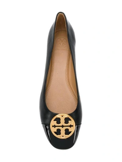 Tory Burch Chelsea Cap Toe Ballet Flat In Black