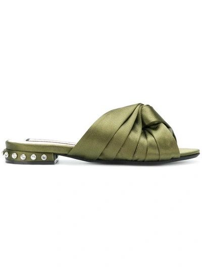 Shop N°21 Twisted Knot Sandals In Green