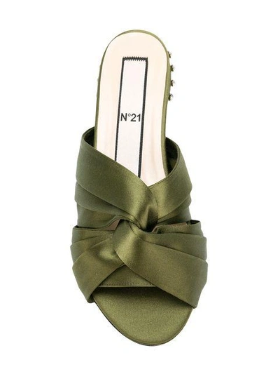 Shop N°21 Twisted Knot Sandals In Green