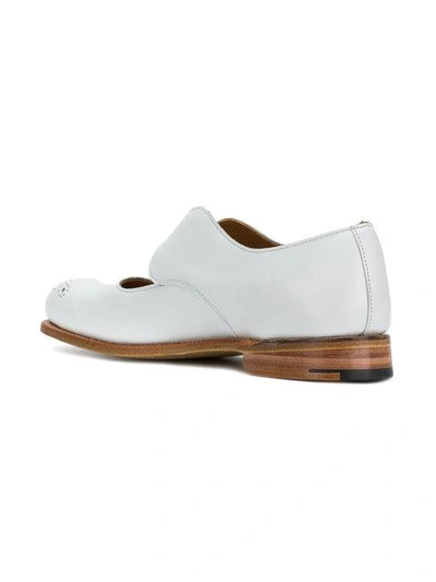 Shop Tricker's Buckle Strap Brogues In White