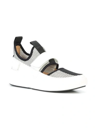 Shop United Nude X Issey Miyake Step Sneakers In White