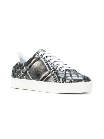 Shop Burberry Metallic Check