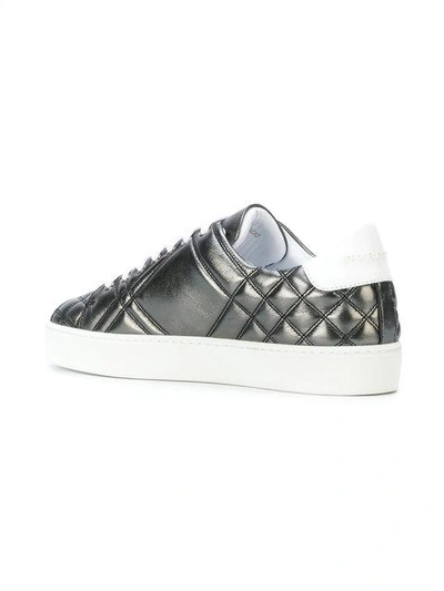 Shop Burberry Metallic Check