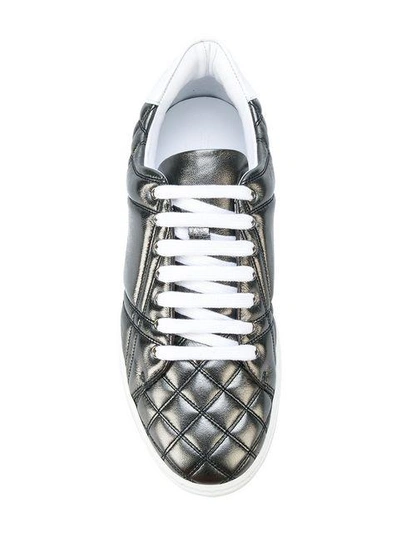 Shop Burberry Metallic Check