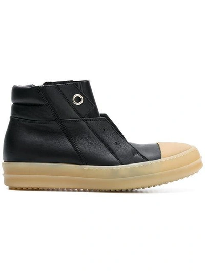 Rick Owens Island Dunk Sneakers - Black In Black