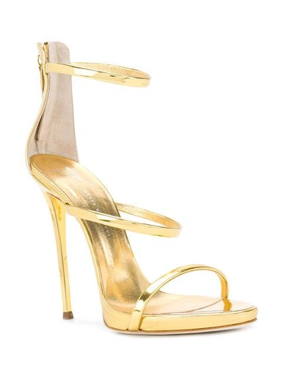 Shop Giuseppe Zanotti Design Harmony Sandals - Metallic