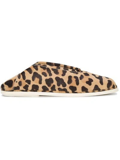 Shop Proenza Schouler Leopard Slip In Neutrals