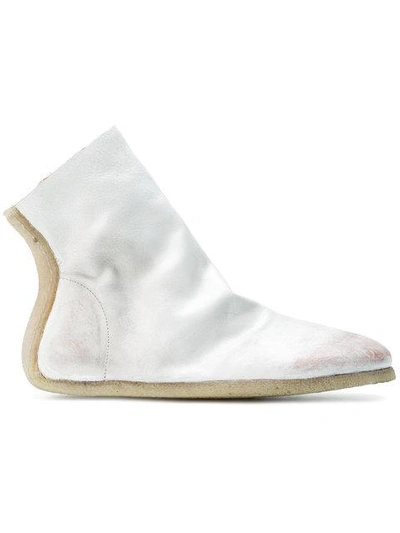 Shop Marsèll Sock Style Ankle Boot - White