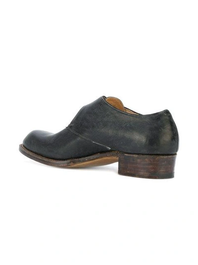 Shop Sebastian Tarek Hand Stitched Monk Strap Brogues In Black