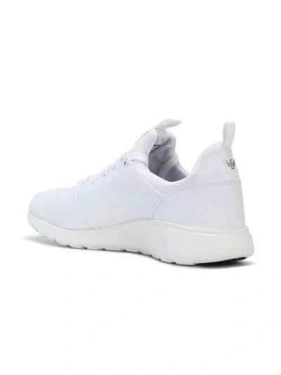 Shop Ea7 Logo Running Sneakers In White