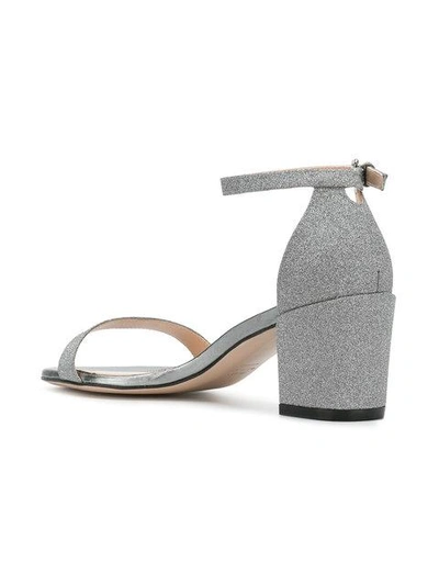 Shop Stuart Weitzman Simple Glitter Sandals