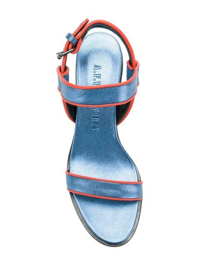 Shop A.f.vandevorst Brick Sandals In Blue