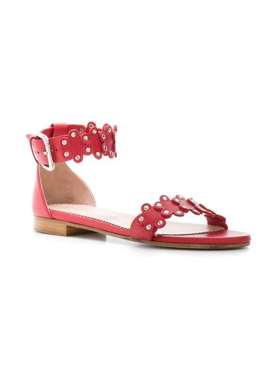 Shop Red Valentino Floral Strap Sandals