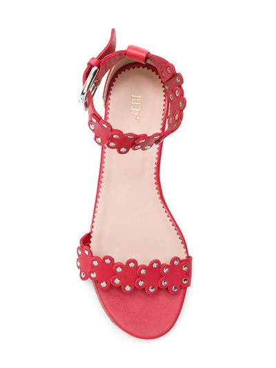 Shop Red Valentino Floral Strap Sandals