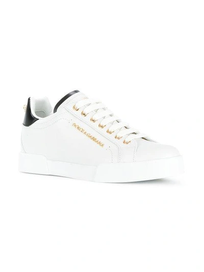 two-tone logo sneakers