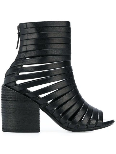 Shop Marsèll Strappy Ankle Sandals In Black