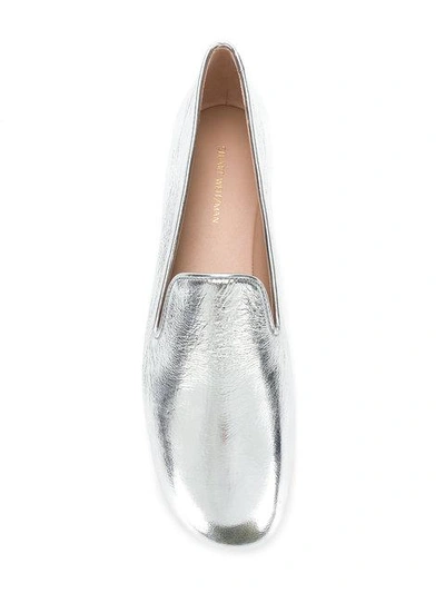 Shop Stuart Weitzman My Guy Slippers In Metallic