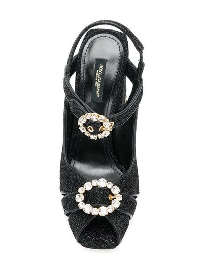 Shop Dolce & Gabbana Bette Sandals In Black