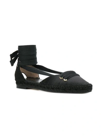 Shop Manolo X Castaner X Manolo Blahnik Espadrille Flats In Black