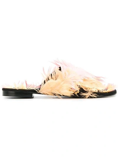 Shop Avec Modération Feather Cross Strap Sandals