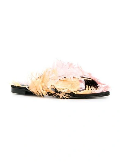 Shop Avec Modération Feather Cross Strap Sandals