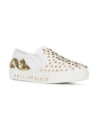 Shop Philipp Plein El Paso Sneakers In White