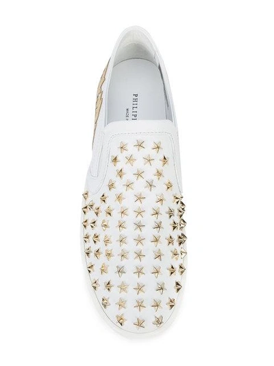 Shop Philipp Plein El Paso Sneakers In White