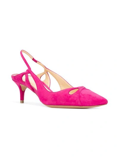 Shop Alexandre Birman Nanny Kitten Heel Pumps In Pink