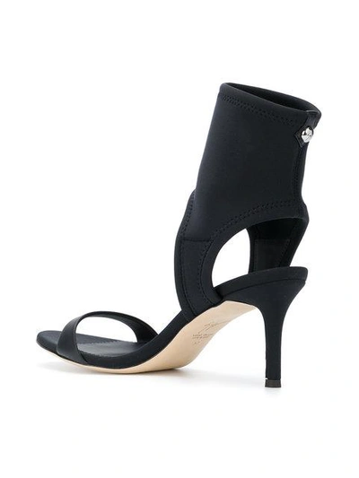 Shop Giuseppe Zanotti Agnes Neoprene Sandals In Black