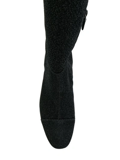 Shop Alexandre Birman Heeled Sock Boots In Black