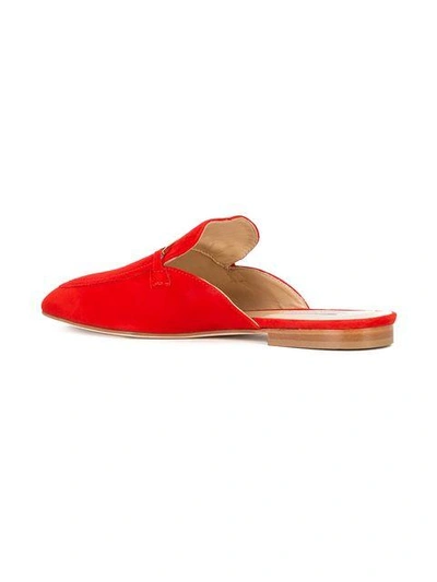 Shop Fabio Rusconi Mule Loafers In Red