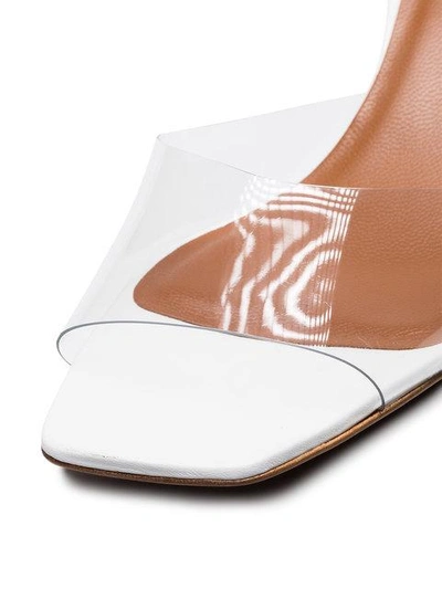 Shop Neous Clear Opus 50 Pvc Mid Heel Sandals In White