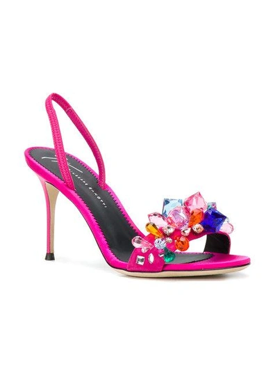 Shop Giuseppe Zanotti Blinda Sandals In Pink